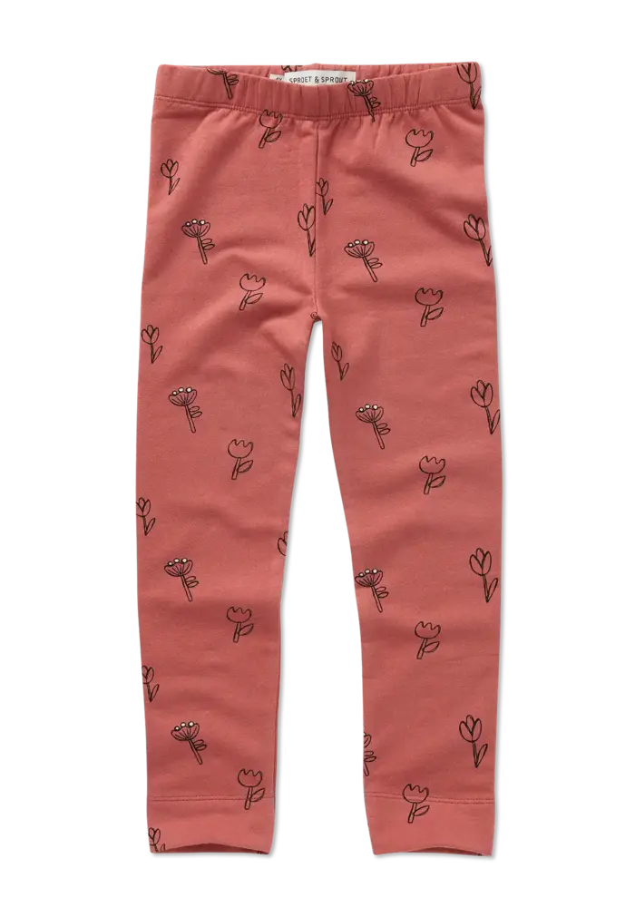 Sproet & Sprout Winter legging tullips print