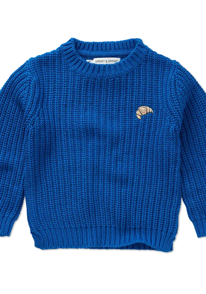 Sproet & Sprout Sweater cable knit blue