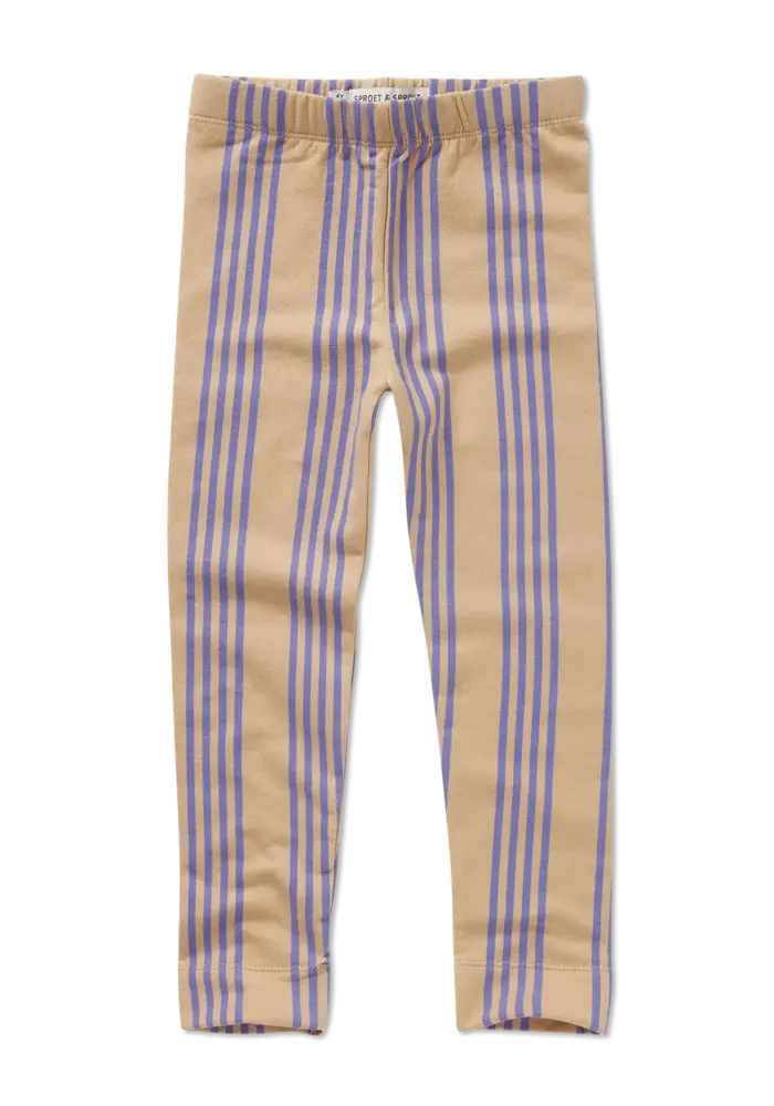 Sproet & Sprout Winter legging purple stripes