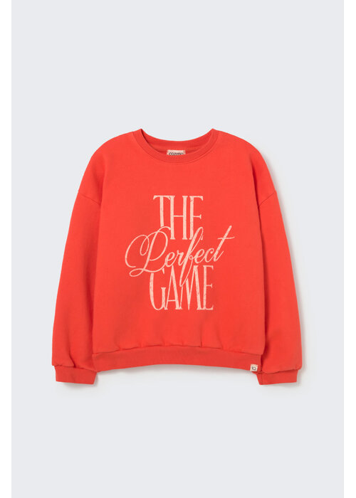 Cozmo Cozmo washed brushed fleece sweatshirt game spicy orange