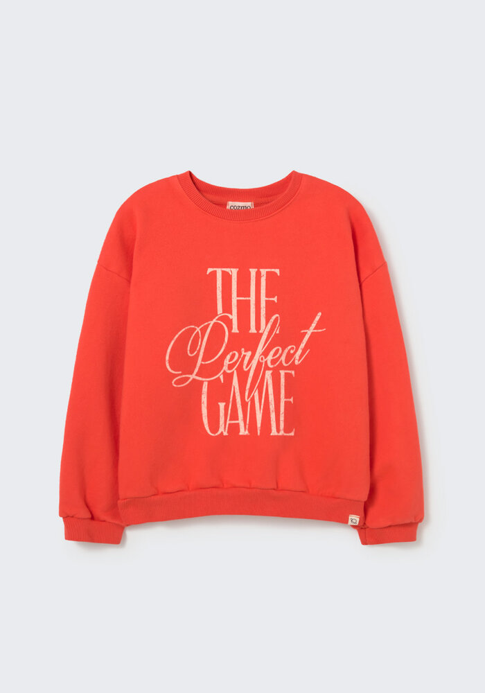 My Little Cozmo washed brushed fleece sweatshirt game spicy orange