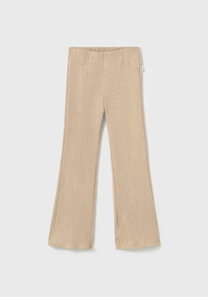 My Little Cozmo brushed soft knit leggings stone