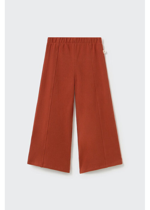 Cozmo Cozmo brushed soft knit wide-leg pants ginger