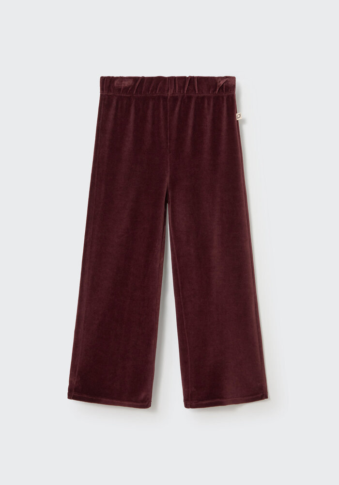 My Little Cozmo velour knit pants chocolate