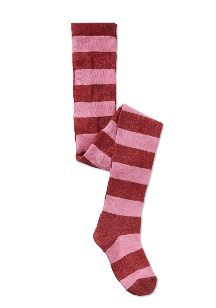 Sproet & Sprout Tights stripes garnet