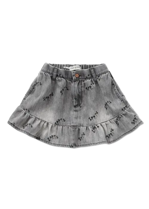 Sproet & Sprout Sproet & Sprout Grey denim skirt