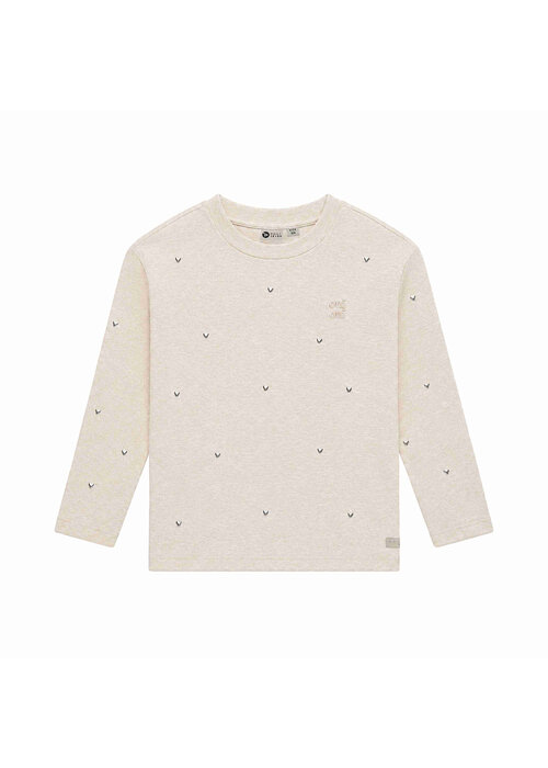 Daily seven Daily Seven T-shirt Longsleeve Studs Mother of Pearl