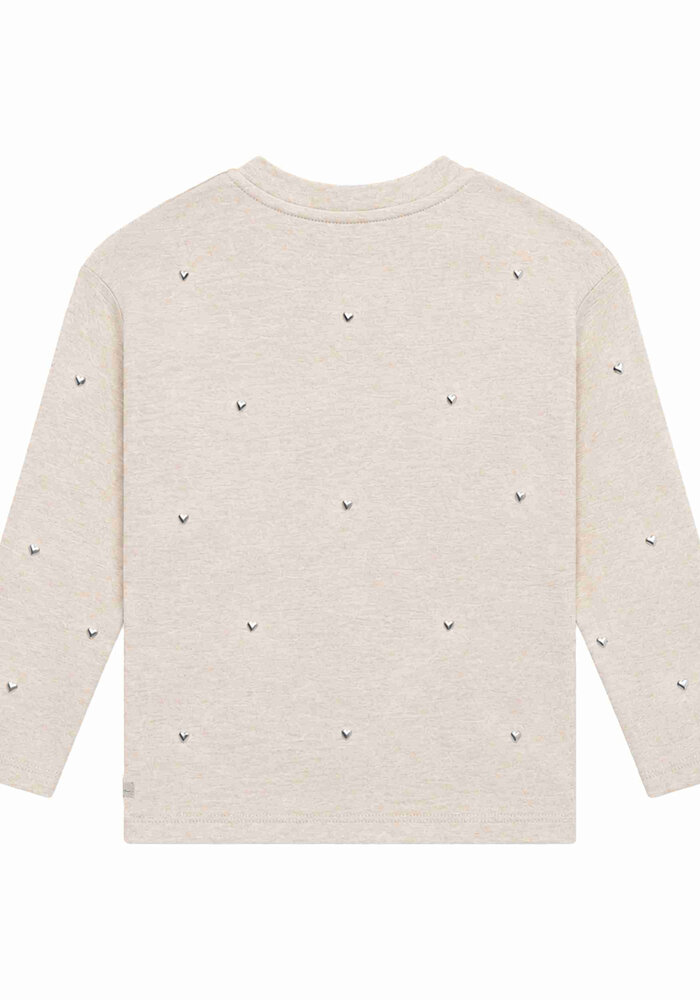 Daily Seven T-shirt Longsleeve Studs Mother of Pearl