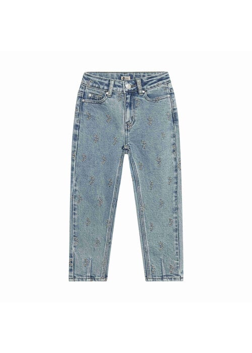 Daily seven Daily Seven Denim Mom Fit Embroidery Used Medium Denimm