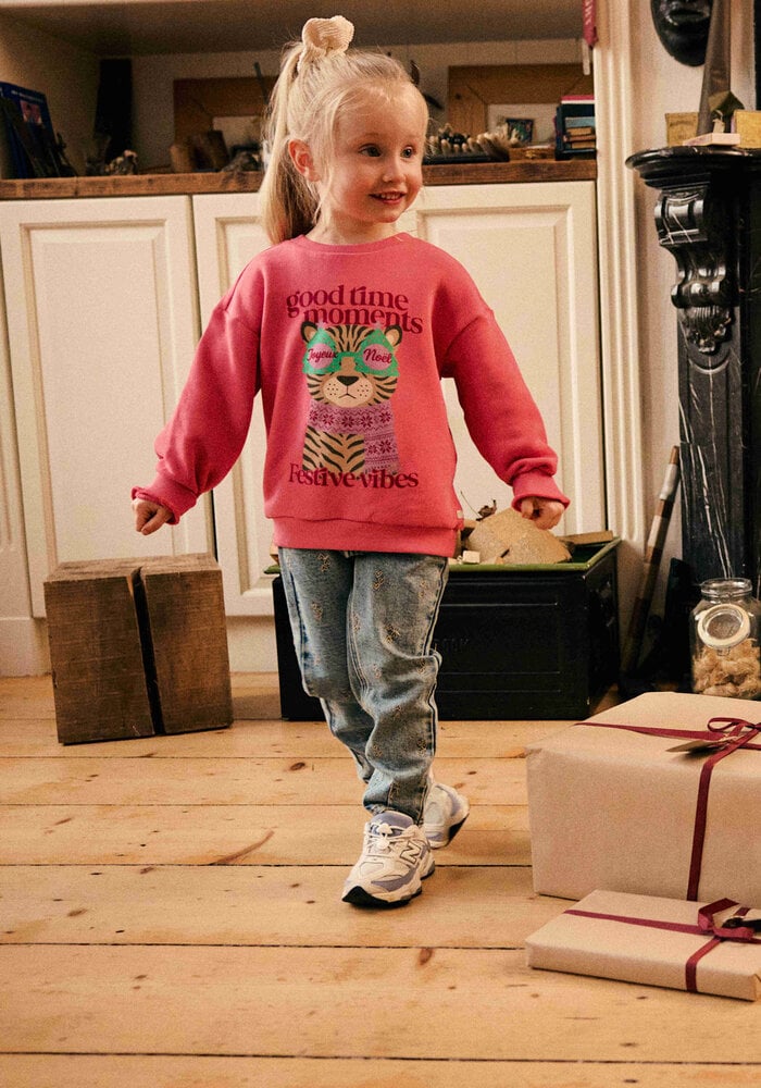 Daily Seven Denim Mom Fit Embroidery Used Medium Denimm
