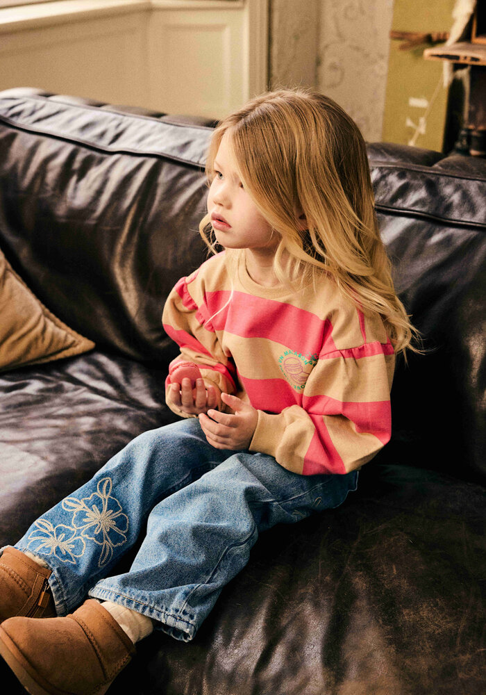 Daily Seven Sweater Big Stripe Ginger Root