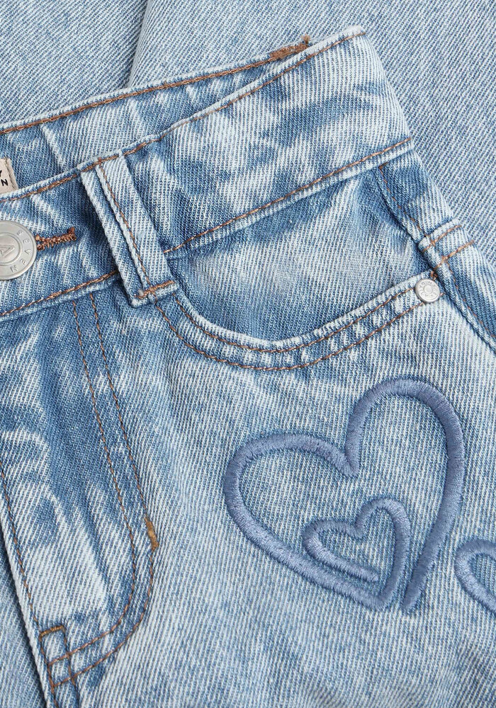 Daily Seven Denim Mom Fit Heart Medium Denim