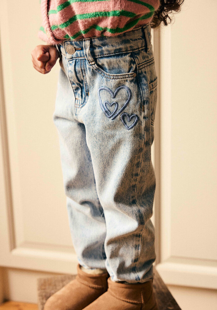 Daily Seven Denim Mom Fit Heart Medium Denim