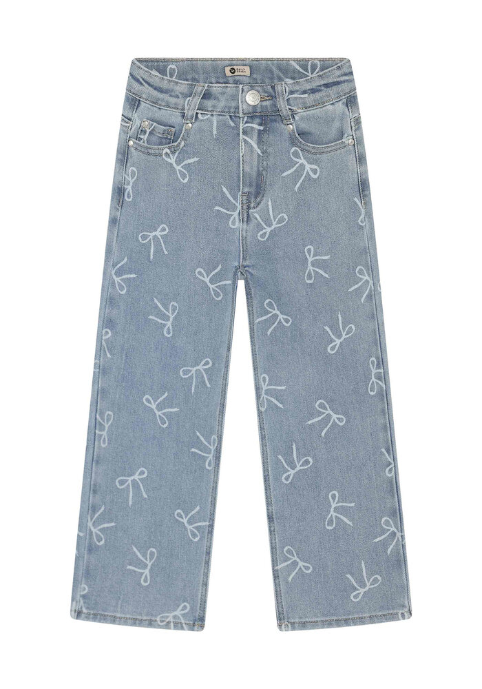 Daily Seven Denim Wide Fit Bow Denim