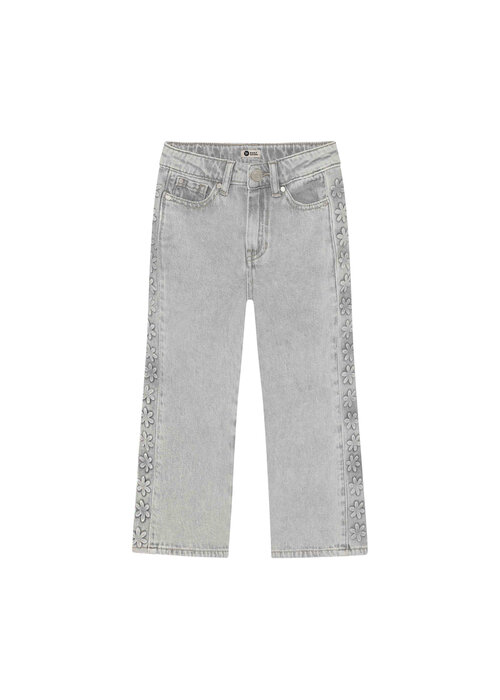 Daily seven Daily Seven Denim Wide Fit Embossing Light Grey Denim