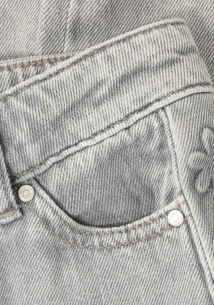 Daily Seven Denim Wide Fit Embossing Light Grey Denim
