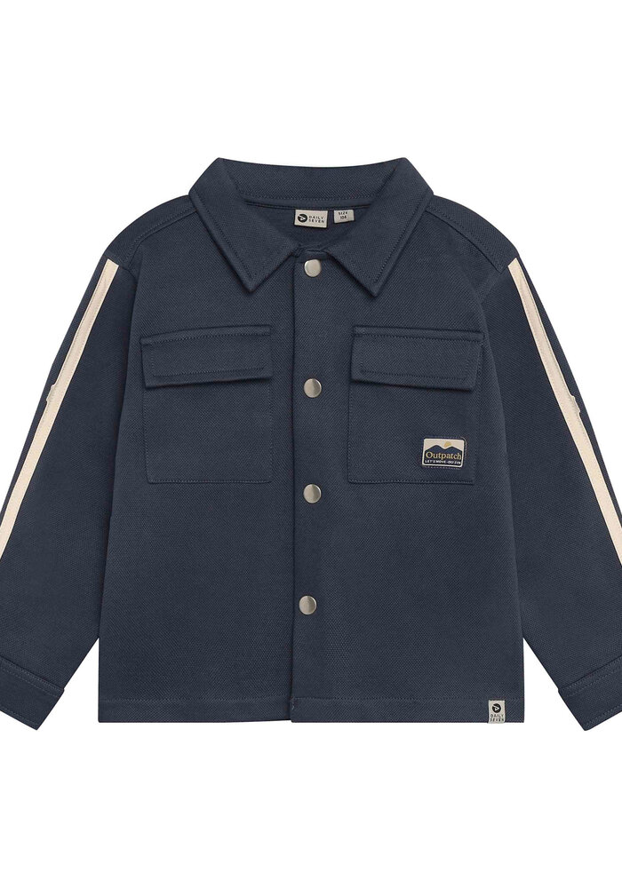 Daily Seven Shirt Jacket Backprint Odyssey Gray
