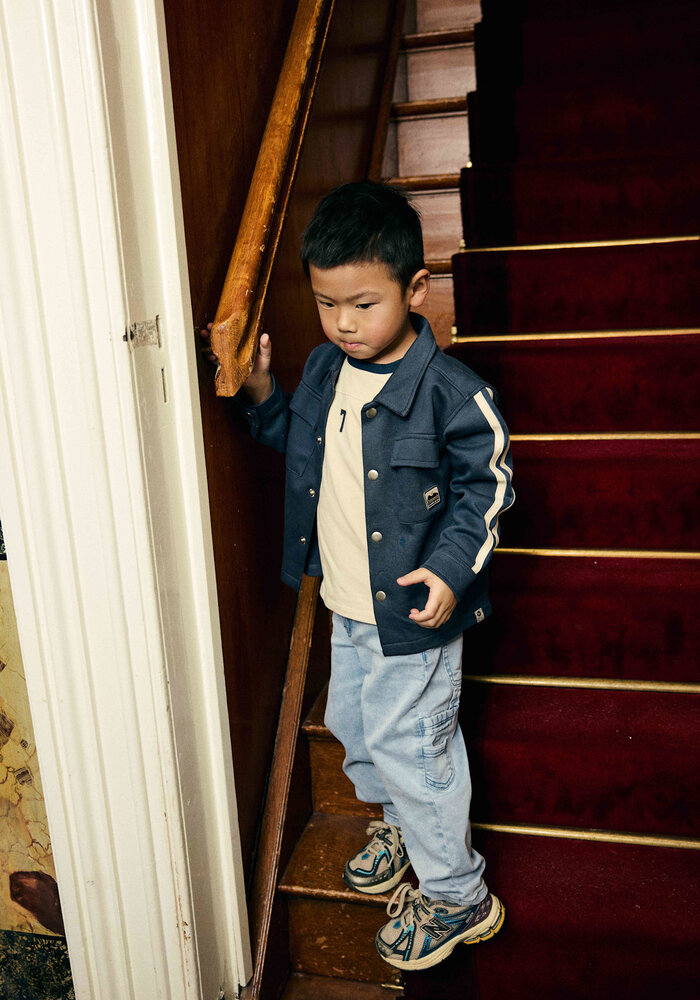 Daily Seven Shirt Jacket Backprint Odyssey Gray