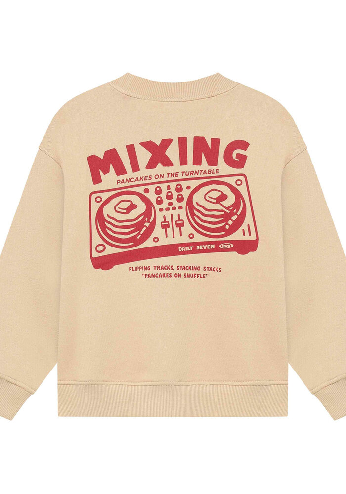 Daily Seven Oversized Sweater Backprint Ginger Root