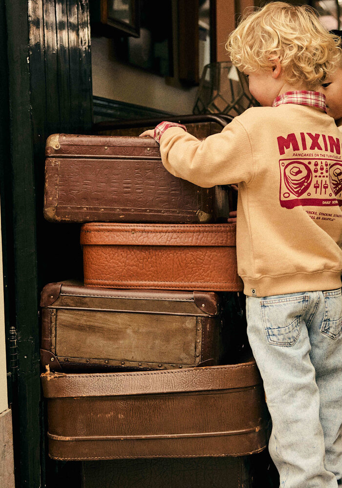 Daily Seven Oversized Sweater Backprint Ginger Root