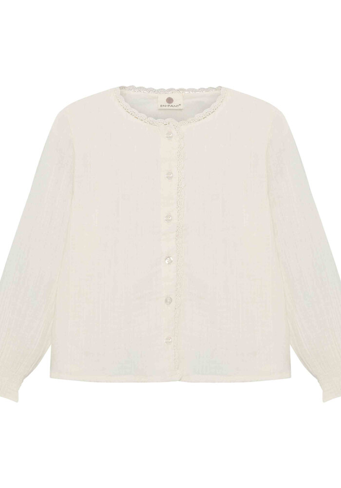 Enfant Shirt LS Woven Pearled Ivory