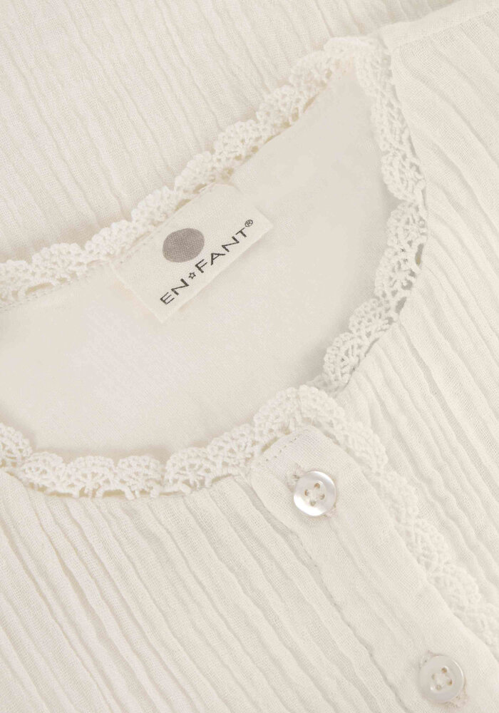 Enfant Shirt LS Woven Pearled Ivory