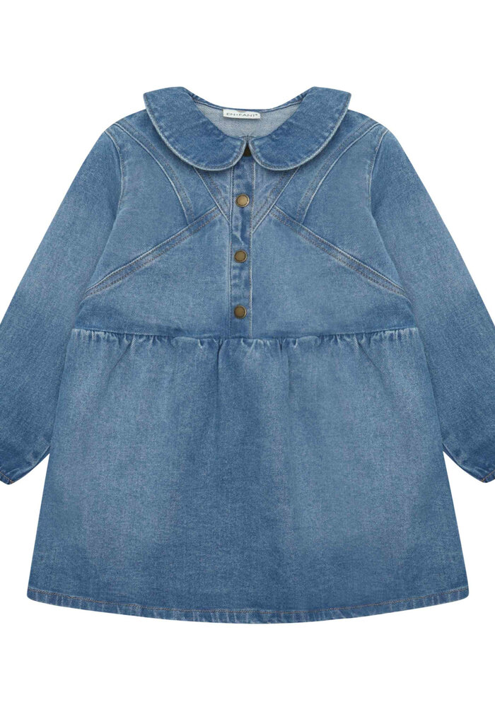 Enfant Dress Denim Light Blue Denim