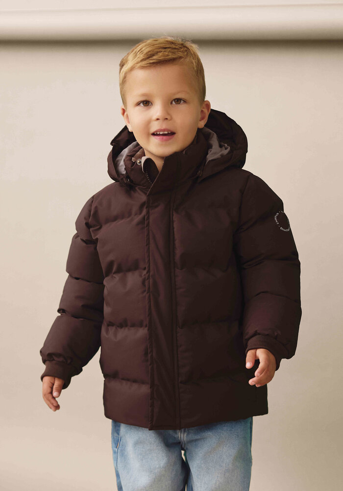 Enfant Jacket Quilt, Solid Coffee Bean