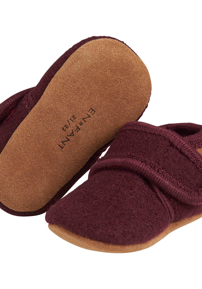 Enfant Baby Wool slippers Winetasting
