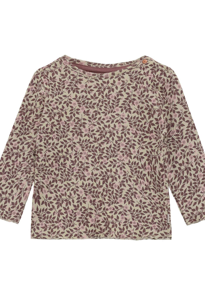 Noppies Tee LS AOP Eucalyptus