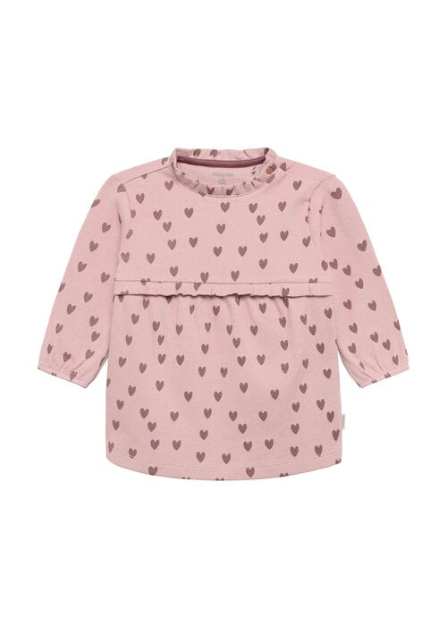 Noppies Noppies Dress LS AOP Adobe Rose