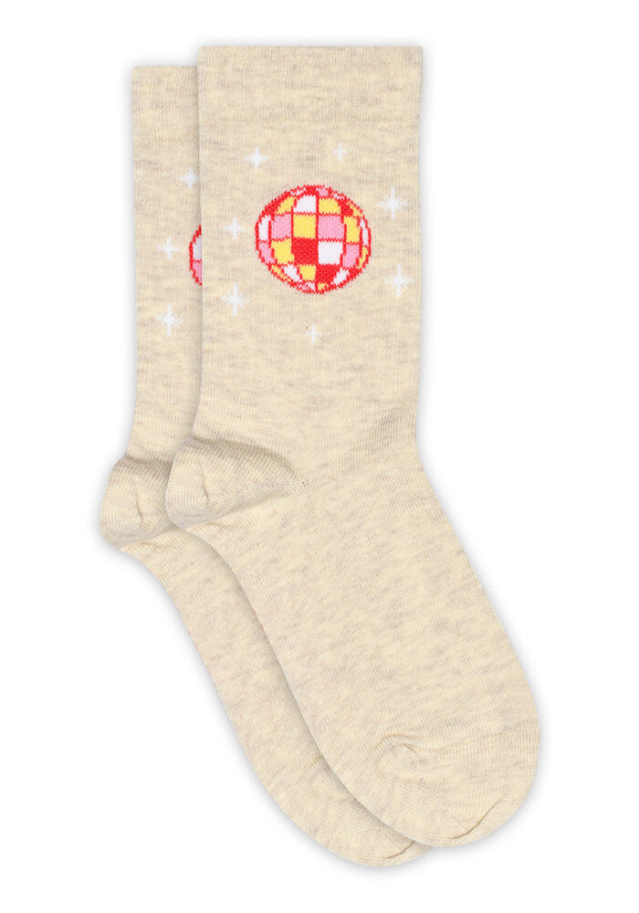 MP Denmark Disco socks Light Beige Melange