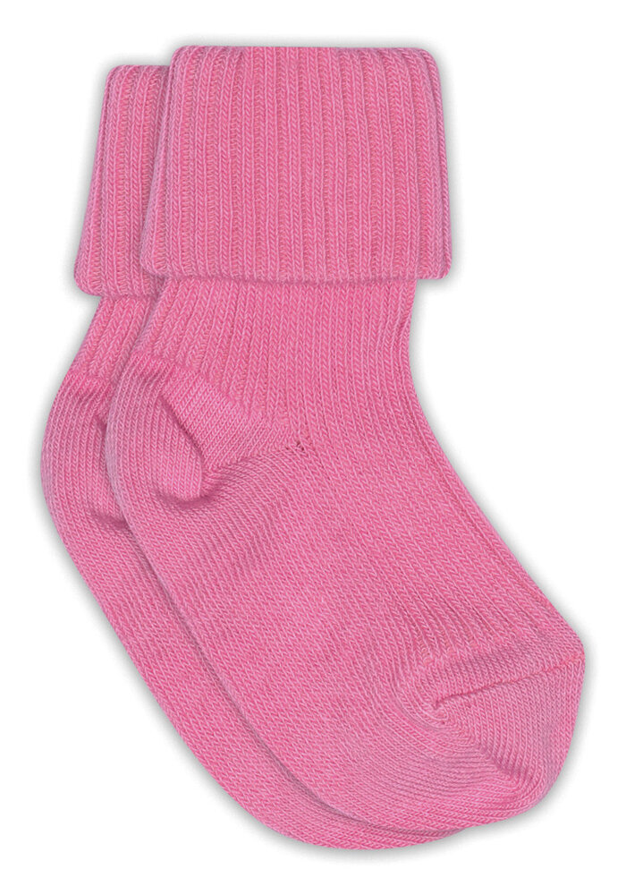 MP Denmark Cotton rib baby socks Cyclamen