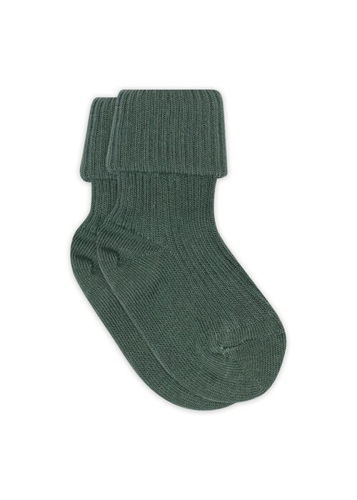 MP Denmark MP Denmark Cotton rib baby socks Dark Forest