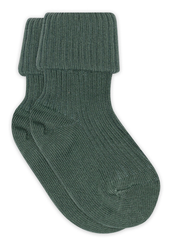 MP Denmark Cotton rib baby socks Dark Forest