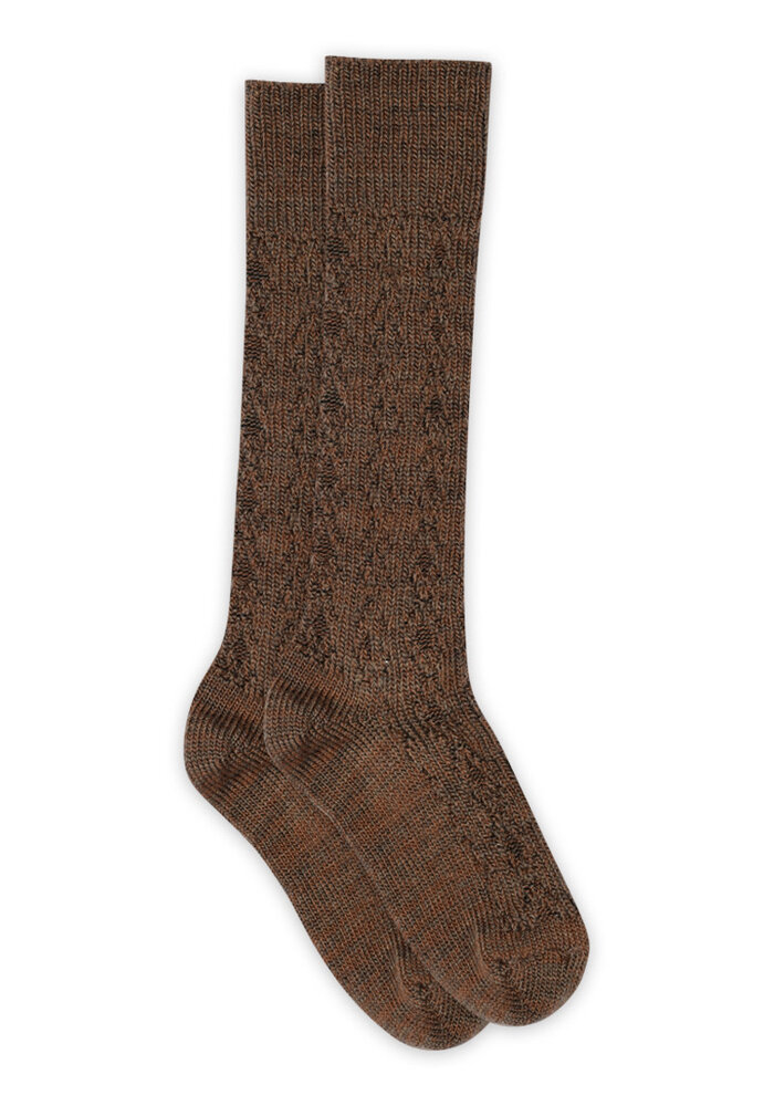 MP Denmark Remy knee socks Brown Melange