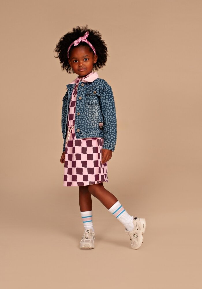 Stains and Stories girls dress long sleeve Pink
