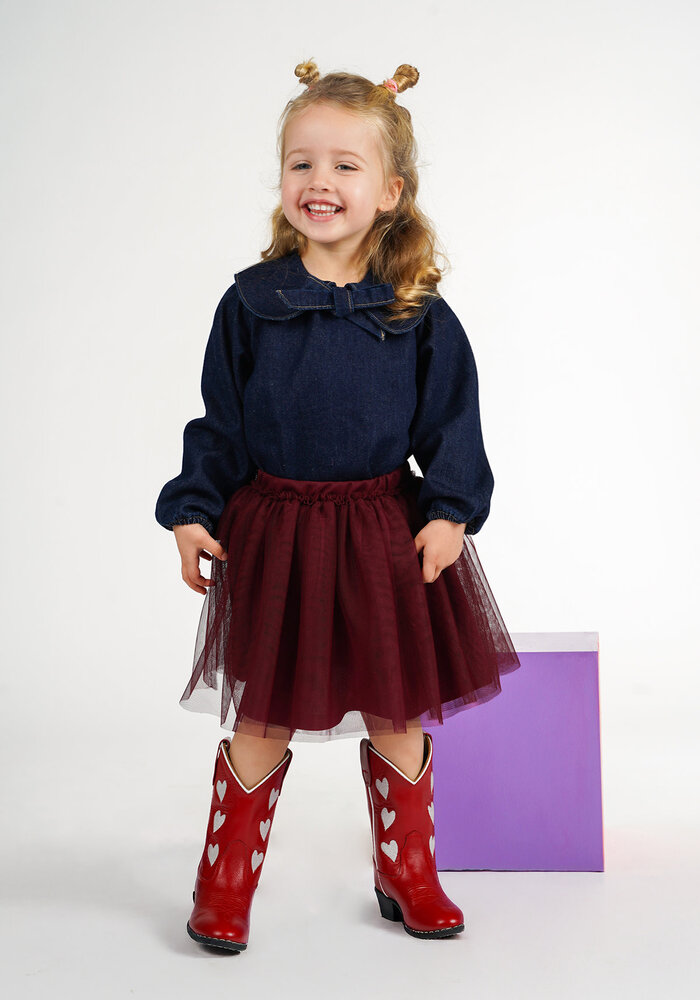 The New Chapte Luna Skirt Burgundy