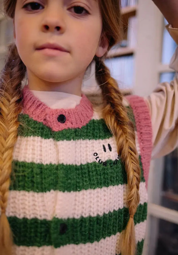 Sproet & Sprout Knitted vest stripes