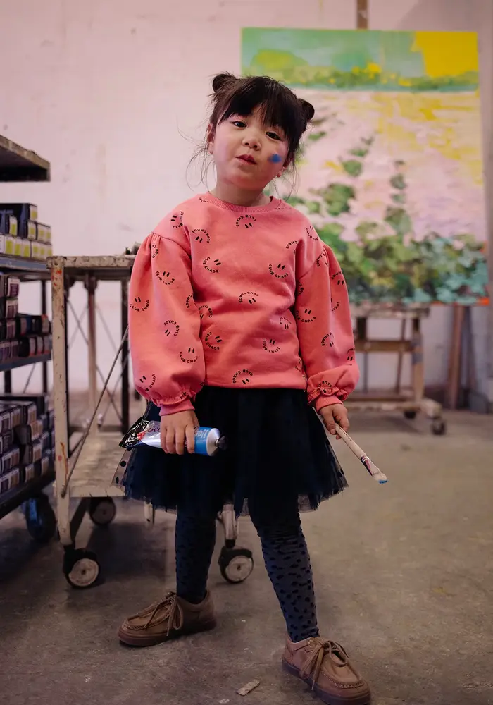 Sproet & Sprout Sweatshirt Club Chaos print pink