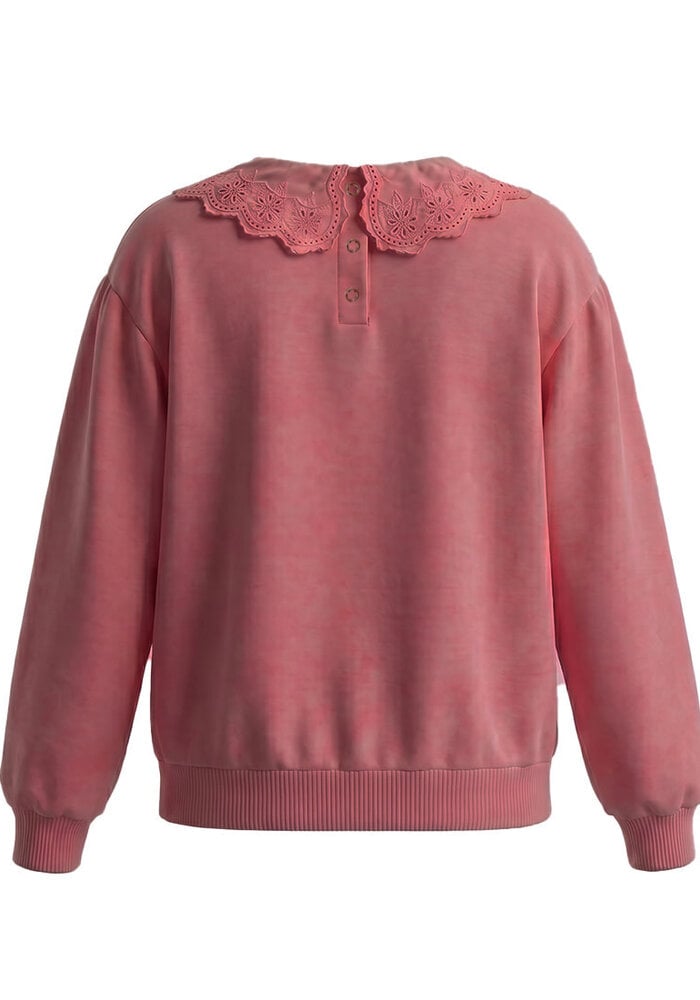 Your Wishes French Knit | Collar Sweater Rose Wine