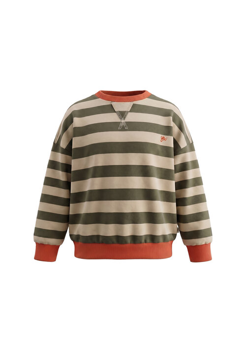 Your Wishes Your Wishes Stripe French Knit | Sweater Olivine