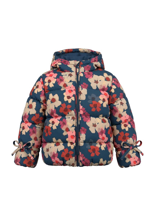 Your Wishes Your Wishes Floating Daisy | Tie Puffer Coat Insignia Blue