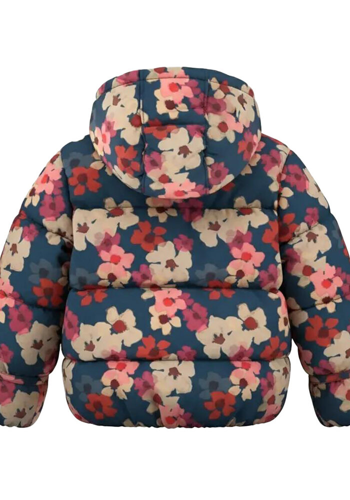 Your Wishes Floating Daisy | Tie Puffer Coat Insignia Blue