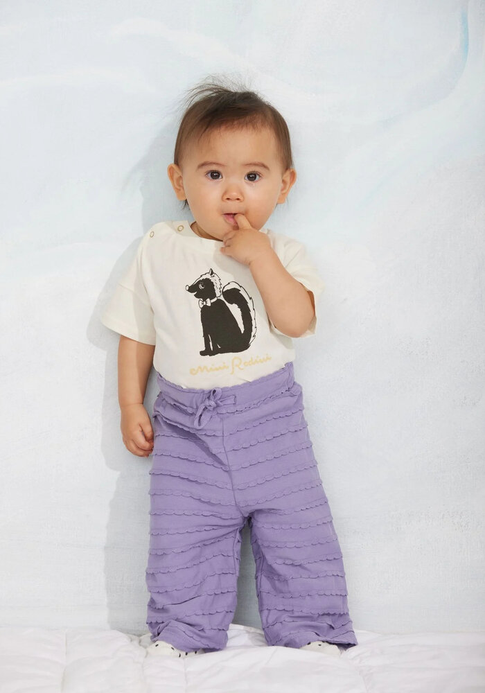 Mini Rodini Skunk sp ss tee Off-white