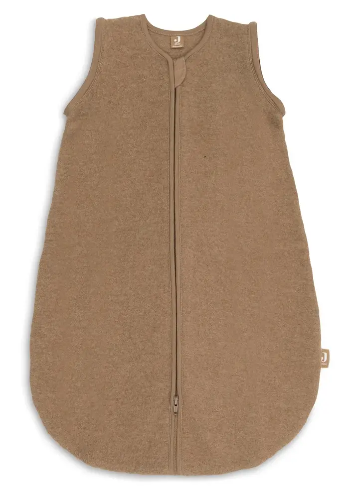 Jollein Slaapzak met afritsbare mouw Rond - Merino Wol Felted - Dark Hazel