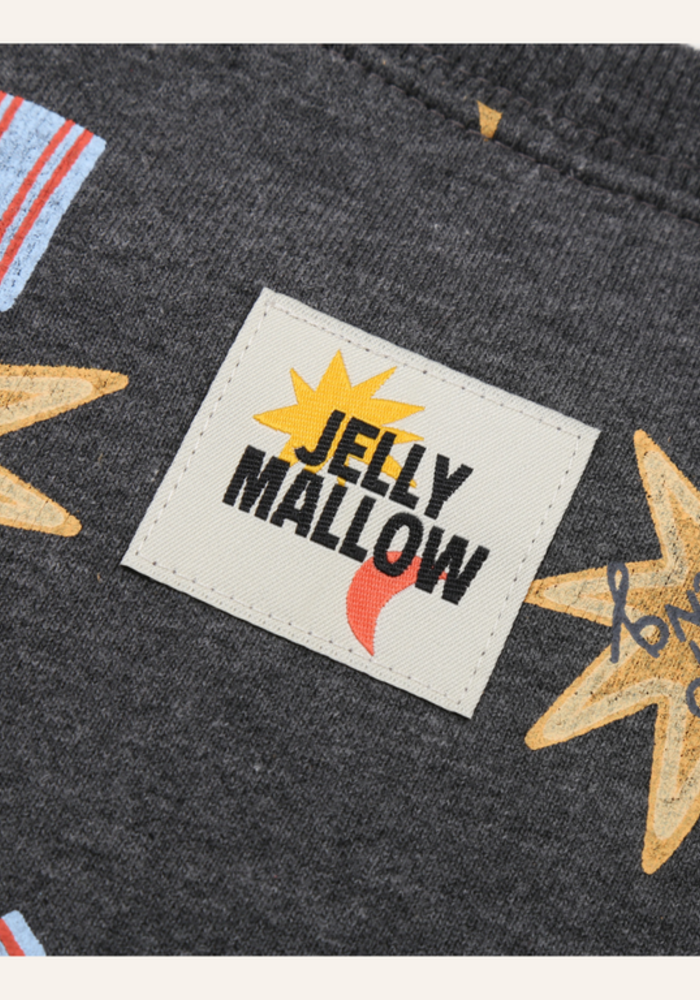Jelly Mallow Keep Going All-Over Sweatshirt_Charcoal Melange