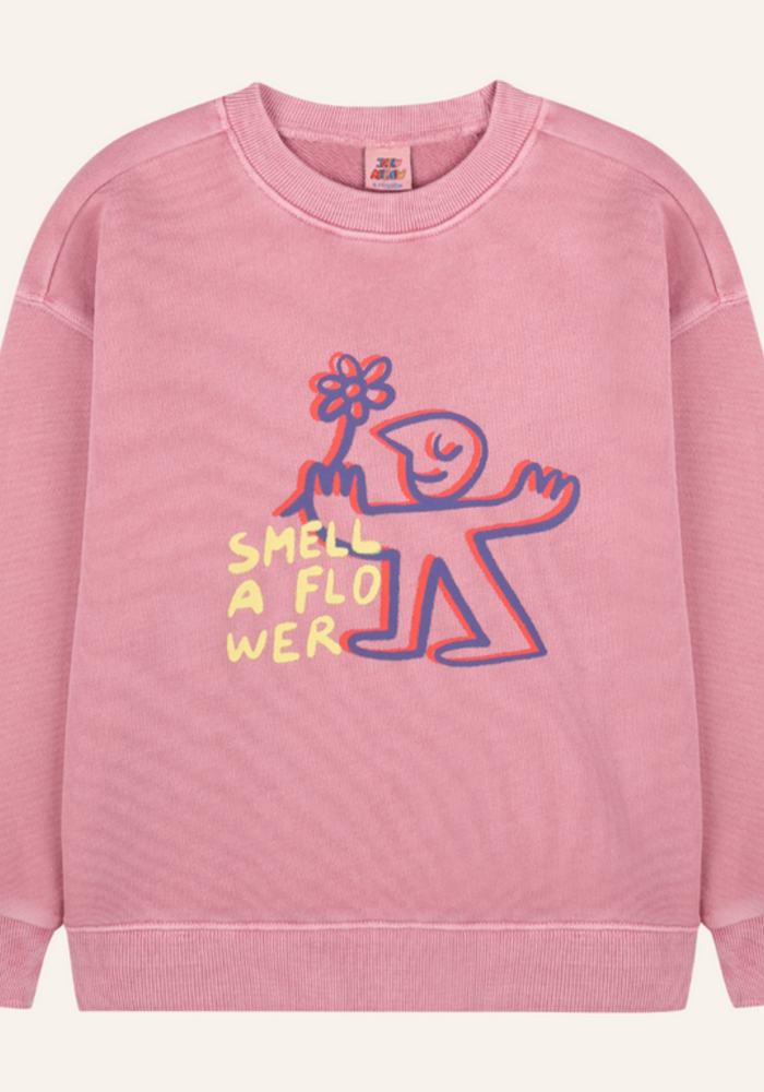 Jelly Mallow Flower Sweatshirt_Pink