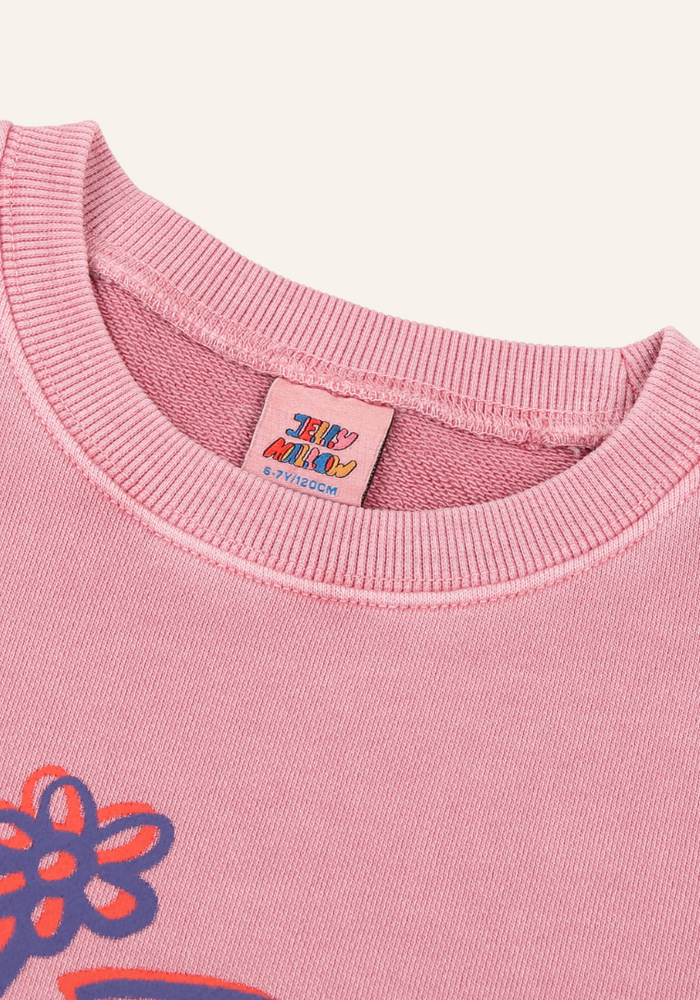 Jelly Mallow Flower Sweatshirt_Pink