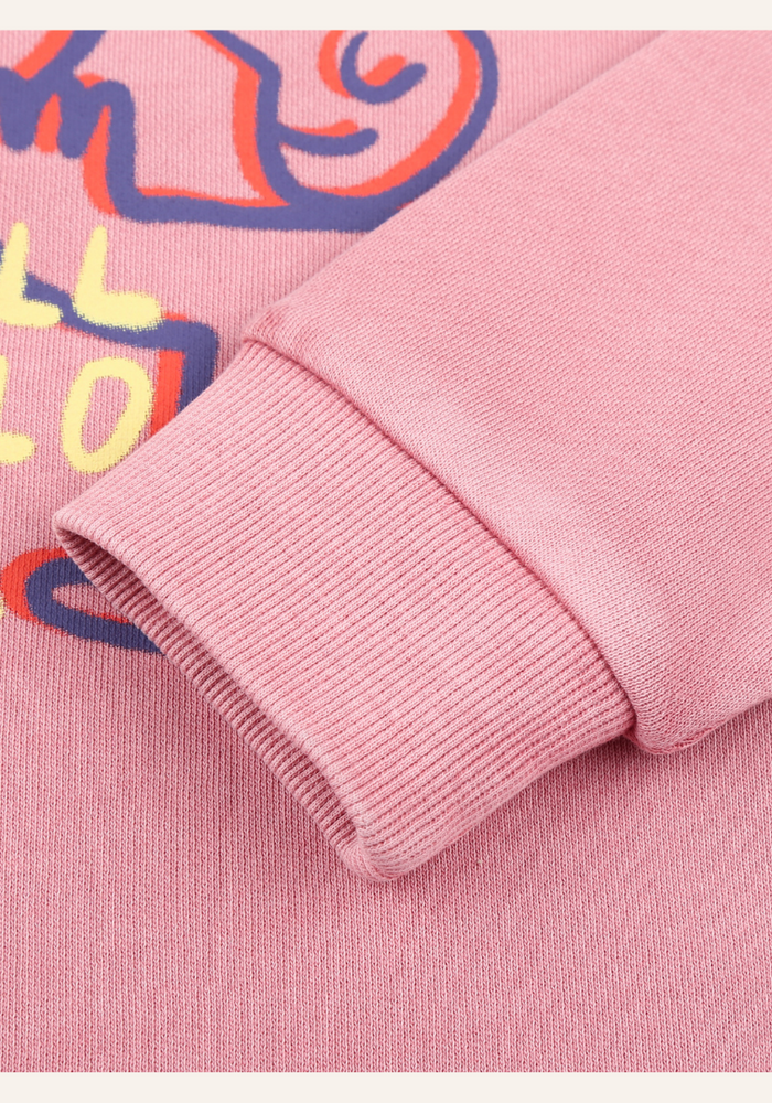 Jelly Mallow Flower Sweatshirt_Pink